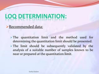 Validation of Analytical and Bioanalytical methods | PPTX