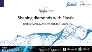 Shaping diamonds with Elastic
Rostislav Aronov, System Architect, Sarine
 