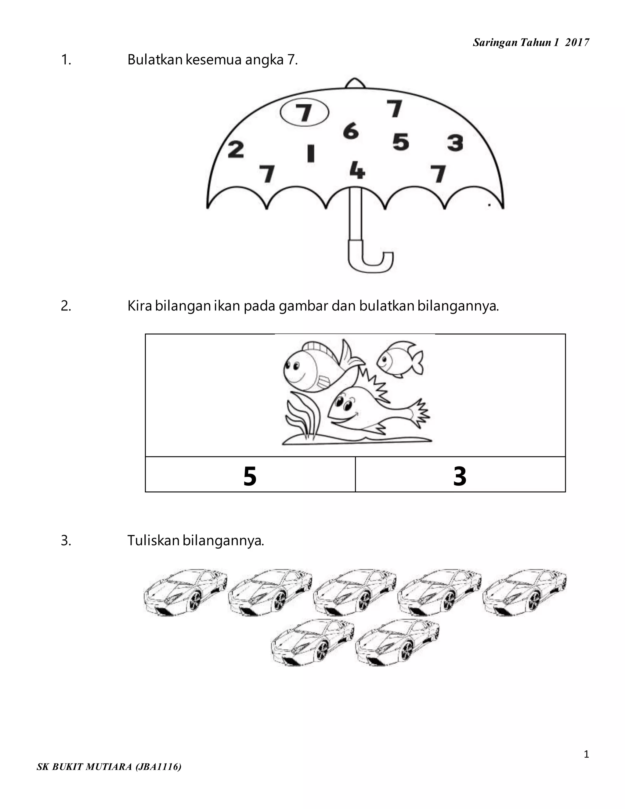 Saringan tahun 1 | DOCX