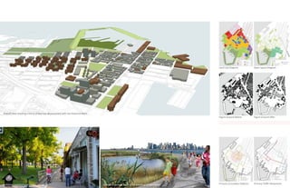 Land Use Diagram               Open Space Diagram




Overall View showing a blend of the new development with the historical fabric
                                                                                                                                         Figure Ground Before           Figure Ground After




Cohesive neighborhood design                                                     Ecological Park set against the backdrop of Manhattan   Primary Circulation Patterns   Primary Traffic Movement
 
