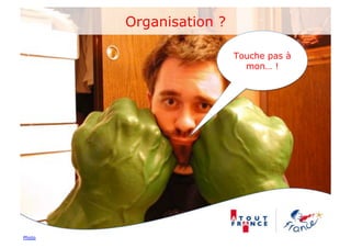 Organisation ?

                         Touche pas à
                           mon… !




Photo
 