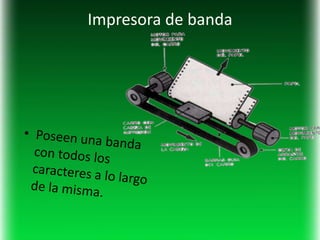 Impresora de banda
 