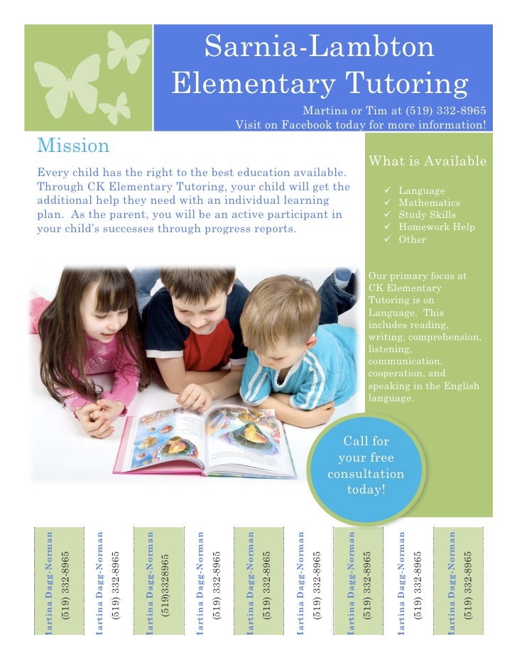 sarnia lambton elementary tutoring flyer elementary math tutoring flyer