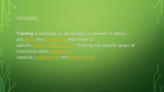 Training and methods | PPTX