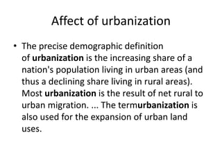 IMPACT OF URBANIZATION ON AGRICULTURAL LANDS OF ARMOOR NIZAMABAD | PPTX