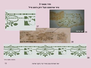 חדר מספר  3  הדמיה -  אלעד ניידר יקב שרונה רח '  יהודה הלוי  11  ת - א 36 37 38 39 ציור אורנמנט חבל ירוק וראש אייל  
