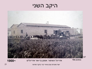 היקב השני ~1900 אדריכל השימור: אמנון בר-אור אדריכלים 67 TSA archive 