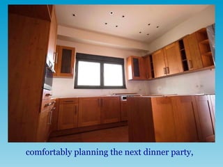 comfortably planning the next dinner party,  