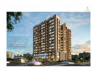 SAROVAR
LANDMARK
Aplacereservedfortheworthy
We work hard all our lives to build a home. A dream home.
A place we call our own. A place where each and every
square inch is ingrained with peace, prosperity, harmony,
health  happiness. A place which is a landmark and
acelebrationofourjourneyoflife.Comehometoyourrightful
placeintheworld.ComehometoSarovarLandmark.
 