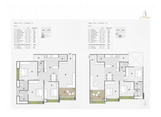 ENTRANCE
01
02
11
03
12
04
05
06
07
08
09
10
01
02
11
03
12
04
05
06
07
08
09
10
ENTRANCE
A
B C
LEGEND
3BHKTYPE-1(TOWER-A)
5'6
11'9
10'0
5'6
4'0
10'0
10'6
5'9
12'3
5'9
X 5'0
X 18'6
X 18'6
X 4'6
X 7'0
X 12'0
X 14'0
X 7'0
X 13'0
X 6'9
27.5
217.4
185.0
24.8
28.0
120.0
147.0
40.3
159.3
38.8
VESTIBULE
LIVINGROOM
KITCHEN/DINING
STOREROOM
GENERALTOILET
BEDROOM-1
BEDROOM-2
TOILET-2
M.BEDROOM-3
TOILET-3
01
02
03
04
05
06
07
08
09
10
11'6
7'0
X 6'3
X 4'6
77.6
31.5
BALCONY
WASHAREA
11
12
1035.0
TOTALCARPETAREAINCLUDINGWALL
SIZE AREA(SQ.FT.)
A
B C
LEGEND
3BHKTYPE-2(TOWER-A)
4'9
10'3
10'0
5'0
4'0
10'0
10'0
6'0
12'0
6'0
X 5'3
X 19'3
X 18'0
X 5'0
X 6'0
X 12'0
X 9'9
X 4'6
X 10'0
X 5'0
24.9
197.3
180.0
25.0
24.0
120.0
97.5
27.0
120.0
30.0
VESTIBULE
LIVINGROOM
KITCHEN/DINING
STOREROOM
GENERALTOILET
BEDROOM-1
BEDROOM-2
TOILET-2
M.BEDROOM-3
TOILET-3
01
02
03
04
05
06
07
08
09
10
10'0
6'0
X 7'0
X 5'0
70.0
30.0
BALCONY
WASHAREA
11
12
899.0
TOTALCARPETAREAINCLUDINGWALL
SIZE AREA(SQ.FT.)
SAROVAR
LANDMARK
 