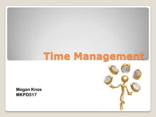 Time Management


Megan Knox
MKPD517
 