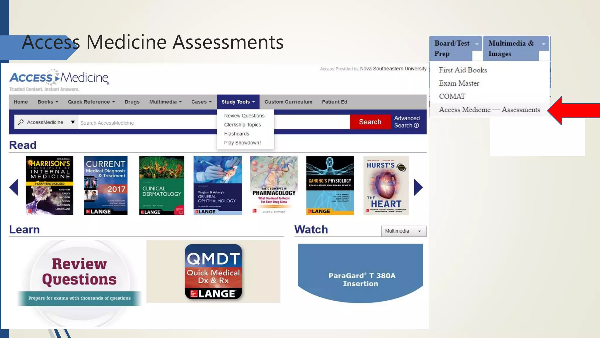 Access Medicine Assessments
 
