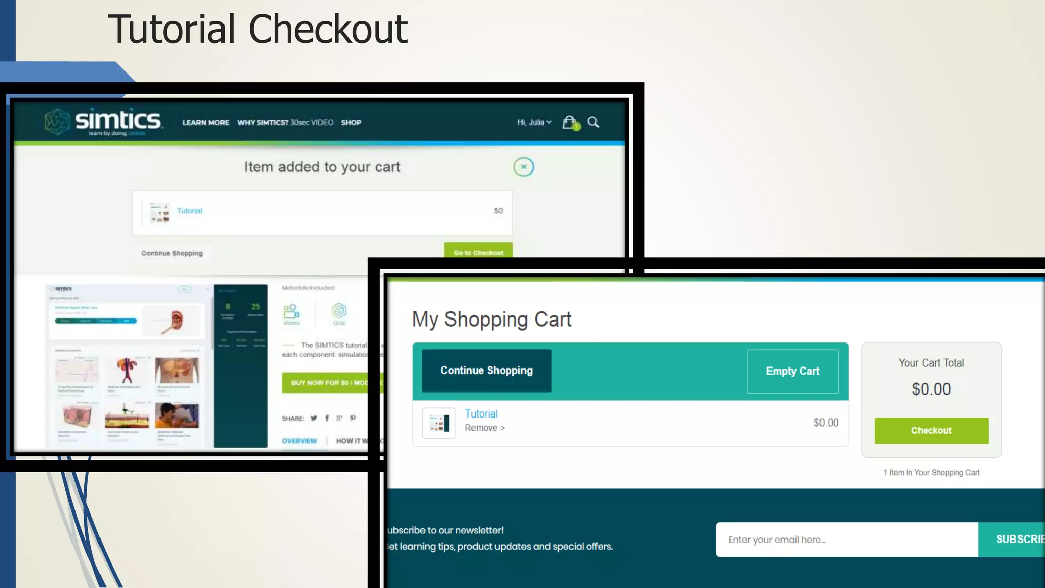 Tutorial Checkout
 