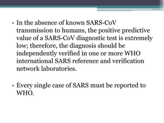 Sars Reference SARS- Severe Acute Respiratory Syndrome | PPTX
