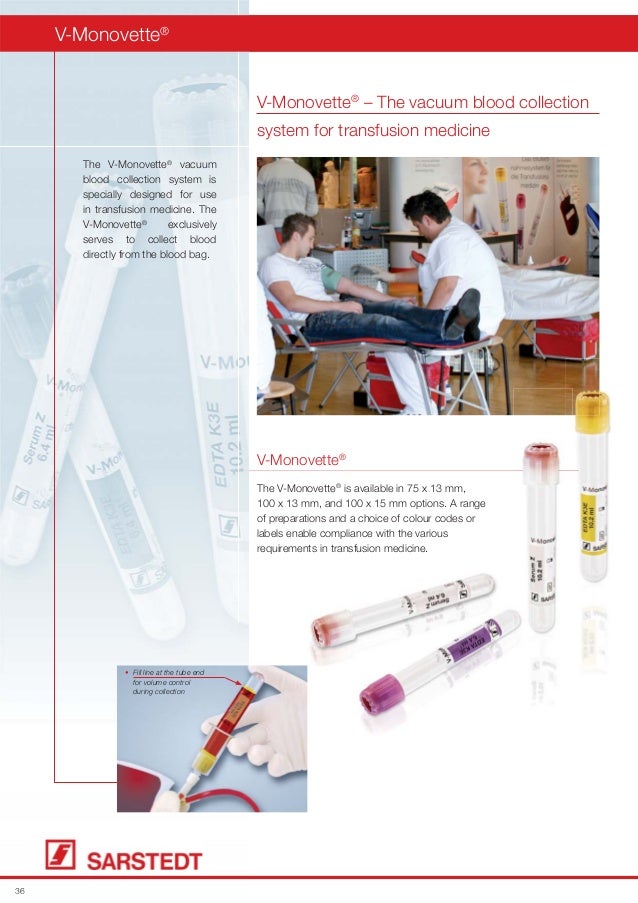 Toma de muestra sanguínea con Sarstedt
