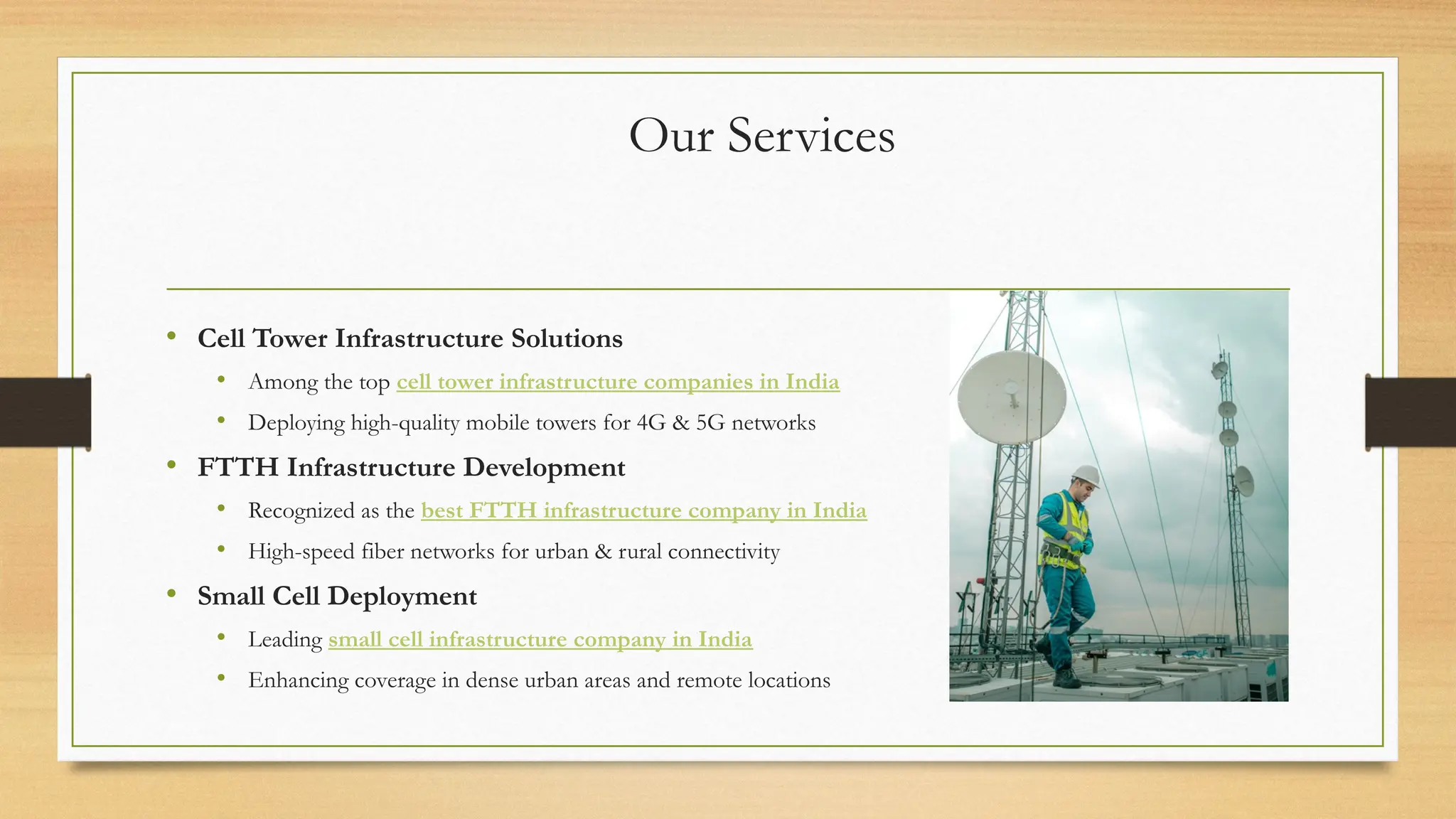 SAR Televenture - Leading Telecom Tower & Infrastructure Solutions | PPT