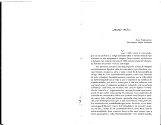 Sartre, j p. o imaginário