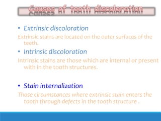 Stain Defect Definition bleaching of tooth | PPTX