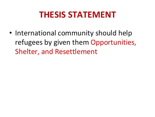 thesis statement of homelessness