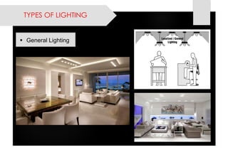 TYPES OF LIGHTING 
General Lighting  