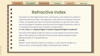 Sarvesh's Assignment about light and refraction | PDF