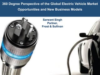360 Degree Perspective of the Global Electric Vehicle Market
Opportunities and New Business Models
Sarwant Singh
Partner,
Frost & Sullivan

 
