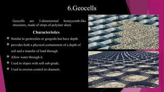 Geo-synthesis in civil engineering of pptx | PPTX