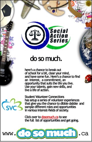 Poster for Social Action Series