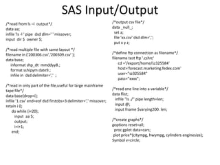 SAS Notes | PPTX