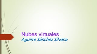 Nubes virtuales
Aguirre Sánchez Silvana
 