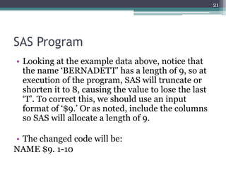 SAS Mainframe -Program-Tips | PPTX