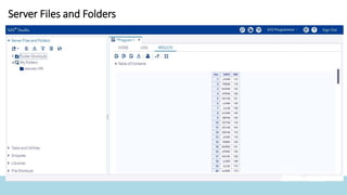Server Files and Folders
 