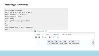 Accessing Array Values
 