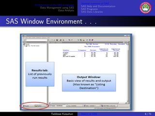 Basics of SAS | PDF