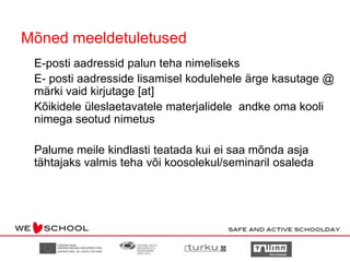 neil on võimalik osaleda?Kas õpilastel on võimalik osaleda tegevuste kavandamisel?