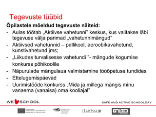 Ülevaate saamine müügil olevatest ja kooli sobivatest mängudest