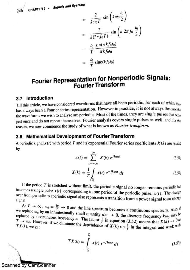 Fourier Transform (Ganesh Rao Signals and systems) PDF