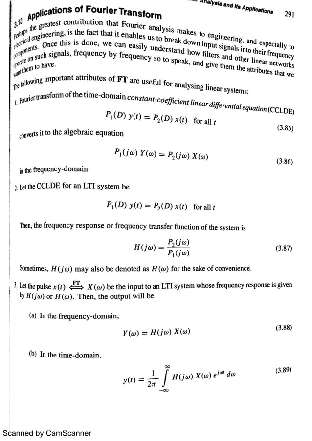 (application of fourier series) (Ganesh Rao Signals and systems) PDF