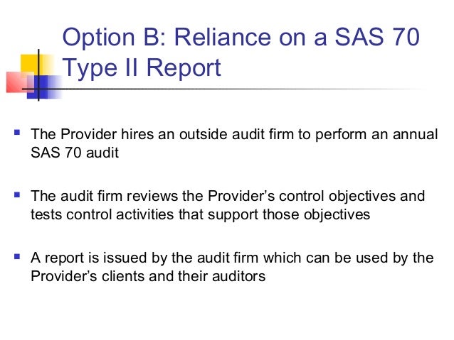 Sas 70 Sas 70 Type 2 Audit _ SAS 70 Type II Audits – AYTLY