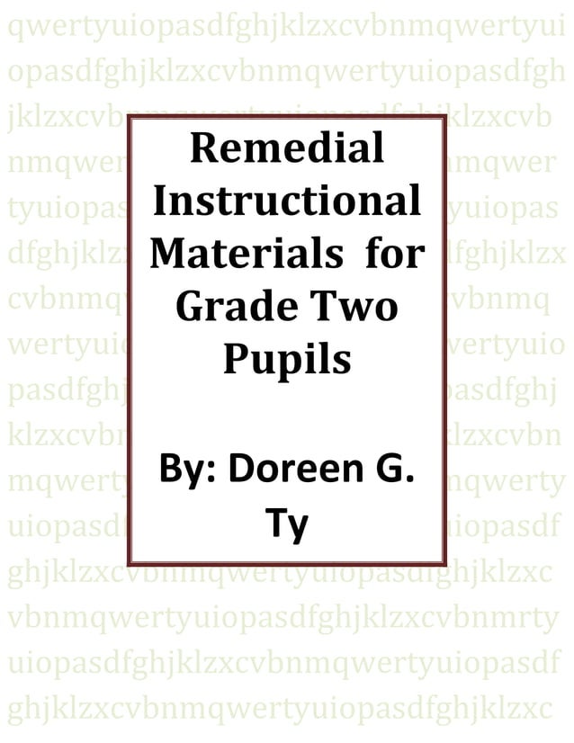 Instructional Materials For Grade Two Pupils PDF