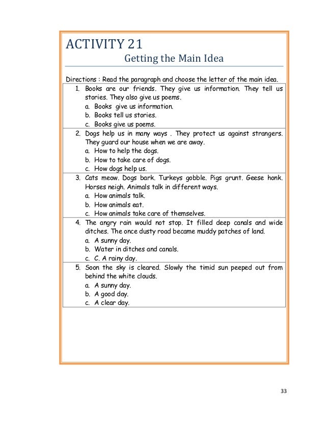 Instructional Materials For Grade Two Pupils