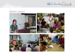 To inspire the Youth and Women to
 Find and realise their aim in life
 Develop and express their full
potential
 Prepare them, spiritually and
materially, to play their true role
in all aspects of collective life
 Channelise their talents,
enthusiasm and energies to
build a new future
Youth & Women
Progress is youth; at a hundred years of age one can be young.
The Mother
AuroYouth and Women’s Council
 