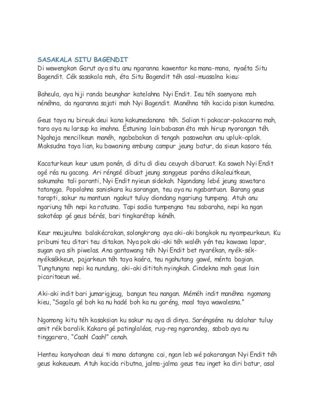 Sasakala Situ Bagendit