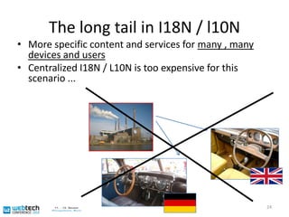 The long tail in I18N / l10N24More specific content and services for many , many devices and users