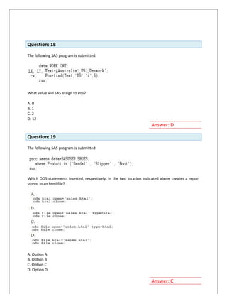 Sas Paper Example English Base SAS Full Sample Paper | PDF