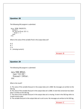 Sas Paper Example English Base SAS Full Sample Paper | PDF