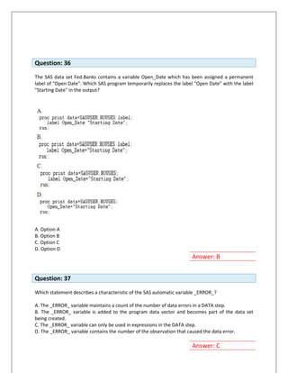 Sas Paper Example English Base SAS Full Sample Paper | PDF