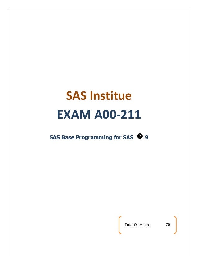 Free Sas Certified Base Programmer For Sas 9 Certification