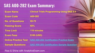 SAS Base Programming (A00-282) Exam Overview & Strategy.pdf