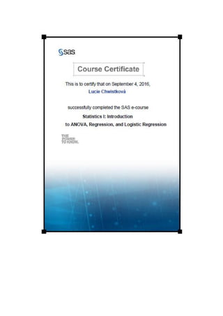 Sas certificates